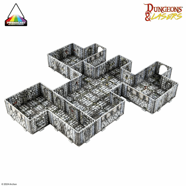 Dungeons & Lasers: Fantasy Dungeon PrismaCast™ Pre-Painted Terrain - 奇幻地城 PrismaCast™ 預塗地形