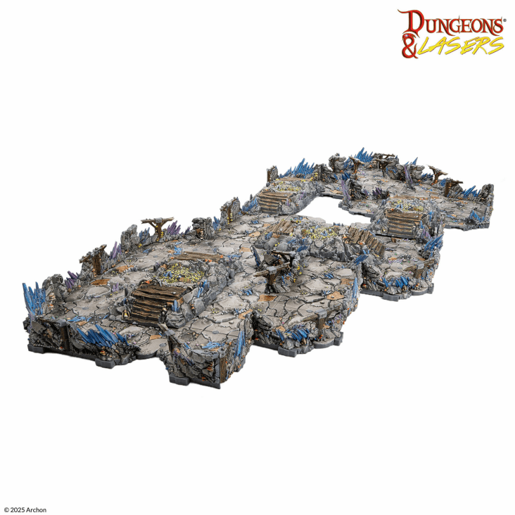 Dungeons & Lasers: Deep Mines PrismaCast™ Pre-Painted Terrain - 深坑礦脈 PrismaCast™ 預塗地形
