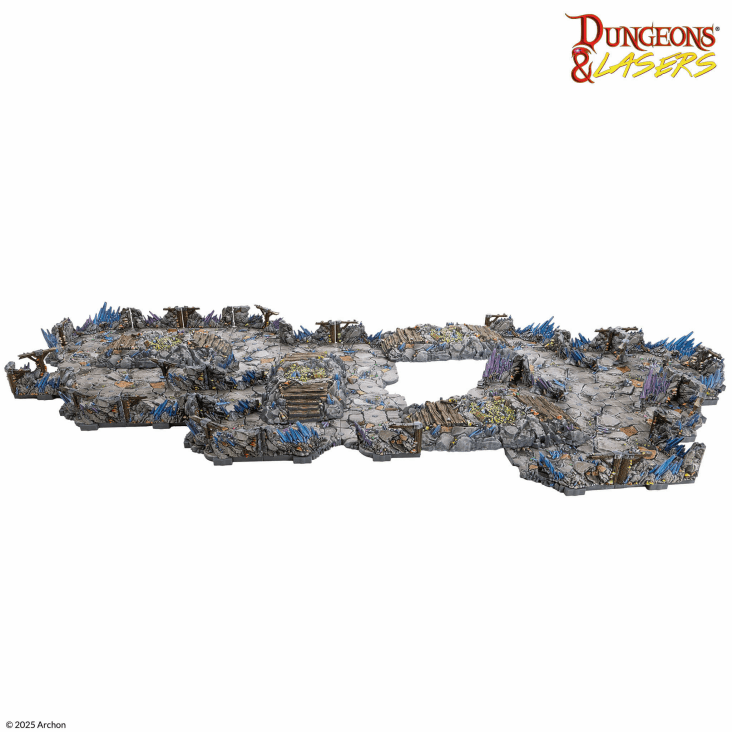 Dungeons & Lasers: Deep Mines PrismaCast™ Pre-Painted Terrain - 深坑礦脈 PrismaCast™ 預塗地形