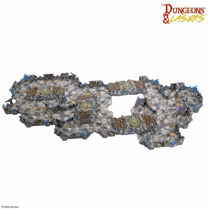 Dungeons & Lasers: Deep Mines PrismaCast™ Pre-Painted Terrain - 深坑礦脈 PrismaCast™ 預塗地形