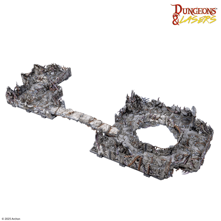 Dungeons & Lasers: Demonic Caves PrismaCast™ Pre-Painted Terrain - 邪魔洞穴 PrismaCast™ 預塗地形
