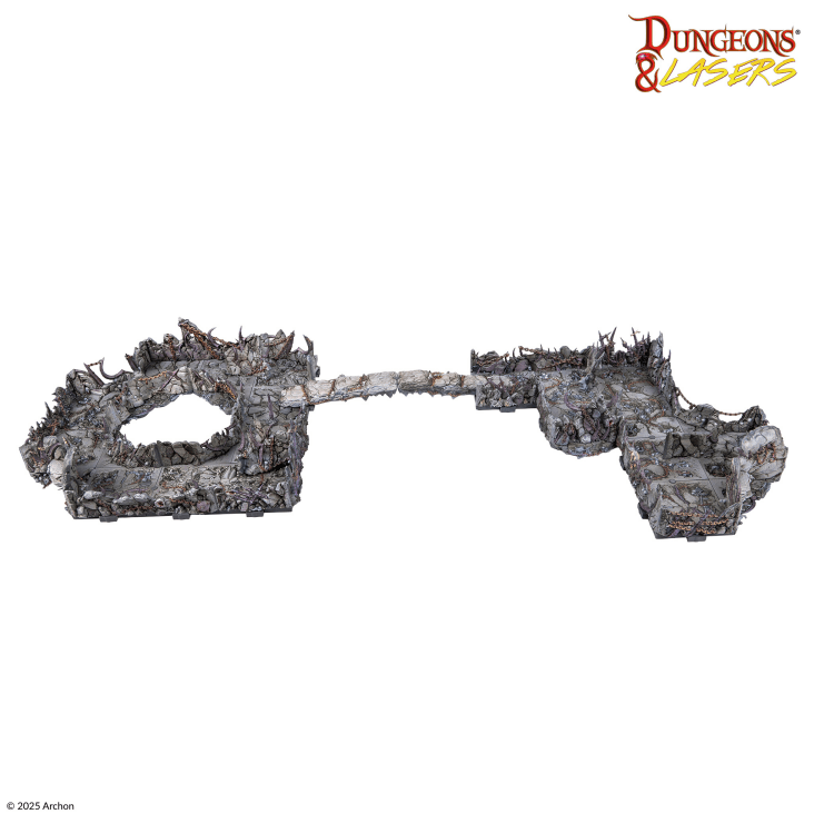 Dungeons & Lasers: Demonic Caves PrismaCast™ Pre-Painted Terrain - 邪魔洞穴 PrismaCast™ 預塗地形