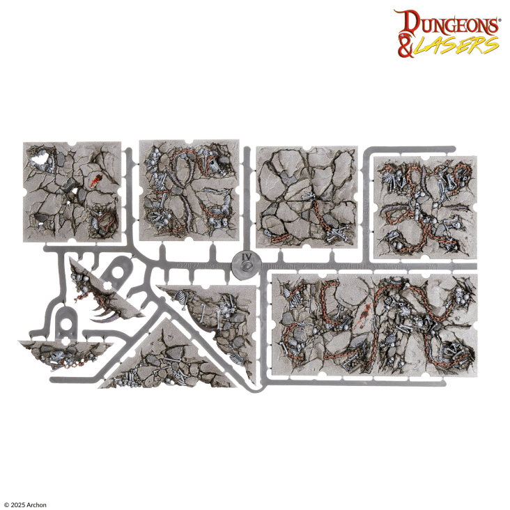 Dungeons & Lasers: Demonic Caves PrismaCast™ Pre-Painted Terrain - 邪魔洞穴 PrismaCast™ 預塗地形