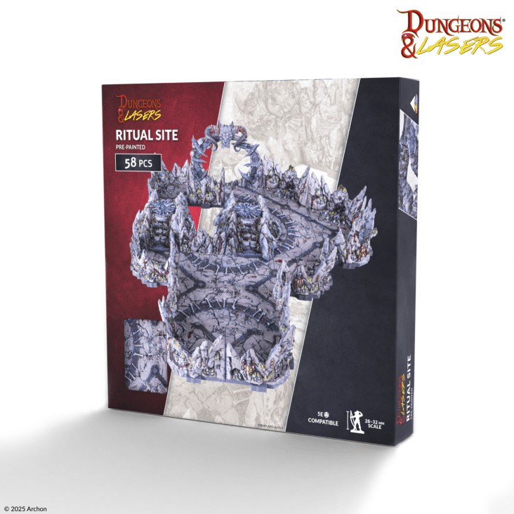 Dungeons & Lasers: Ritual Site PrismaCast™ Pre-Painted Terrain - 儀式地點 PrismaCast™ 預塗地形