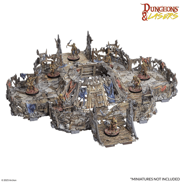 Dungeons & Lasers: Goblin Lair PrismaCast™ Pre-painted Terrain - 哥布林窩點 PrismaCast™ 預塗地形