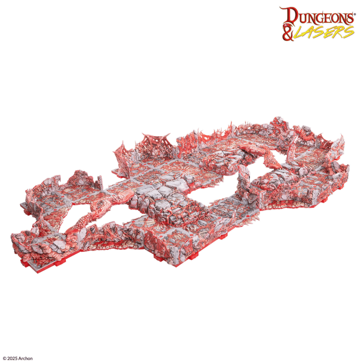 Dungeons & Lasers: Belly of the Beast Pre-painted Terrain - 野獸之腹 預塗地形