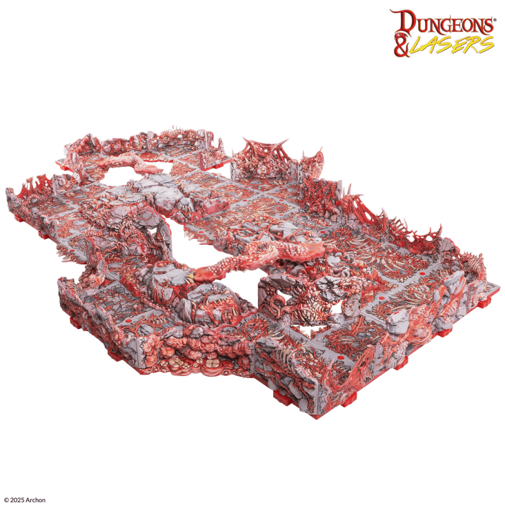 Dungeons & Lasers: Belly of the Beast Pre-painted Terrain - 野獸之腹 預塗地形