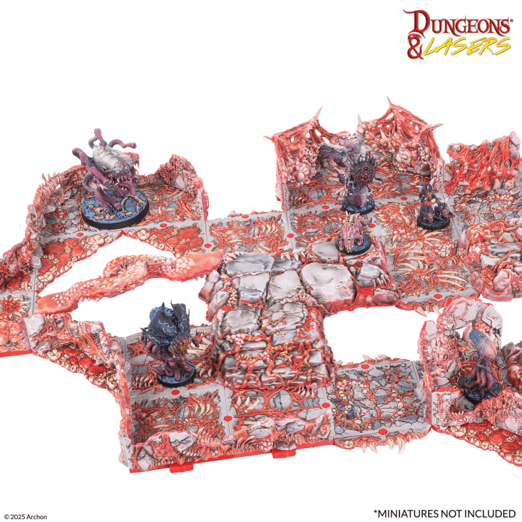 Dungeons & Lasers: Belly of the Beast Pre-painted Terrain - 野獸之腹 預塗地形
