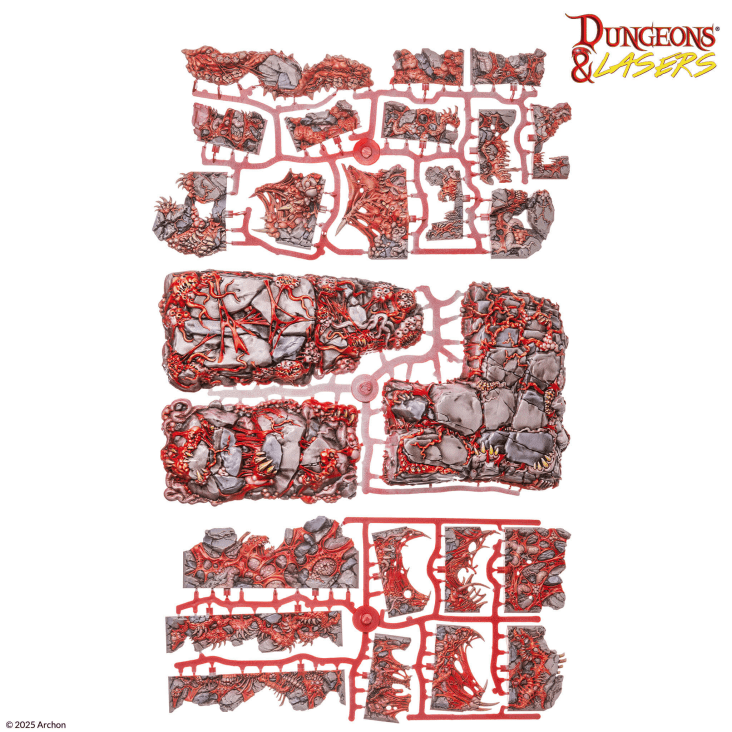 Dungeons & Lasers: Belly of the Beast Pre-painted Terrain - 野獸之腹 預塗地形