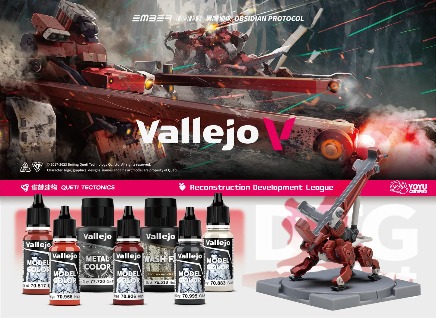 Vallejo + Obsidian Protocol RDL Drone and Paint Set