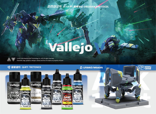 Vallejo + Obsidian Protocol UN Drone and Paint Set