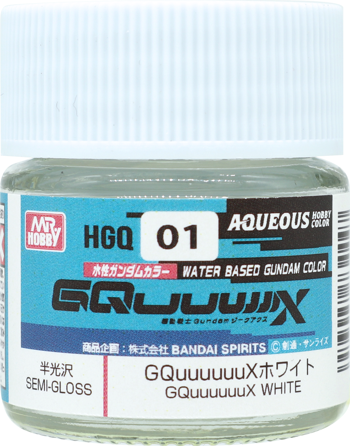 HGQ01 - Aqueous Semi Gloss Gquuuuuux White - GSI/水性漆 GQuuuuuuX 半光澤 白色