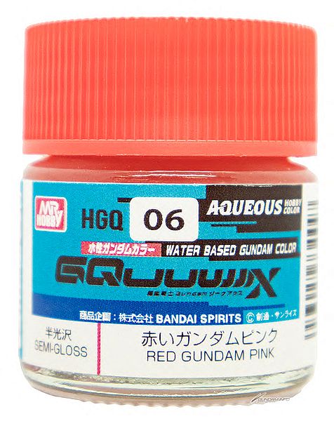 HGQ06 - Aqueous Semi Gloss Gquuuuuux Red Gundam Pink - GSI/水性漆 GQuuuuuuX 半光澤 紅鋼彈 粉