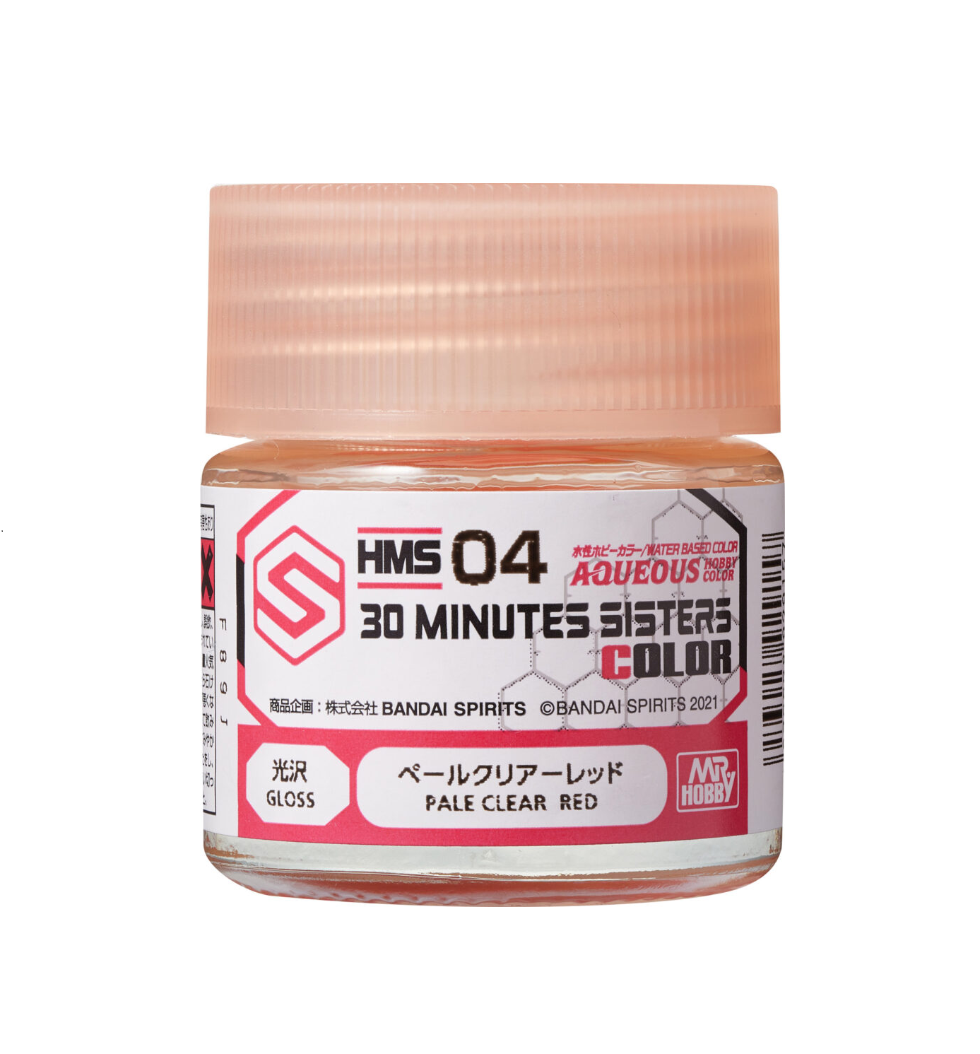 HMS04 - Aqueous 30Ms Colors Clear Pale Red - GSI/水性漆 30MS專用 淡透明紅色