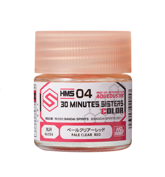 HMS04 - Aqueous 30Ms Colors Clear Pale Red - GSI/水性漆 30MS專用 淡透明紅色