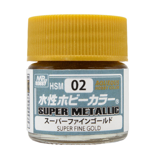 HSM02 - Aqueous Hobby Color Super Fine Gold - GSI/水性漆 超金屬 金色