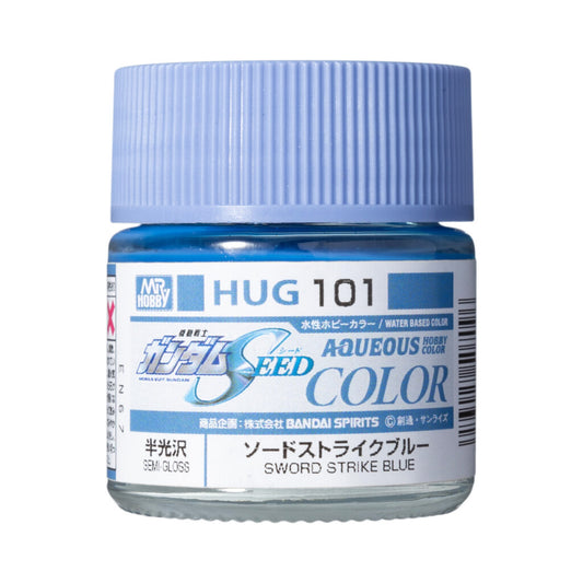 HUG101 - Aqueous Hobby Color Sword Strike Blue - GSI/水性漆 攻擊鋼彈專用劍裝藍色 半光澤