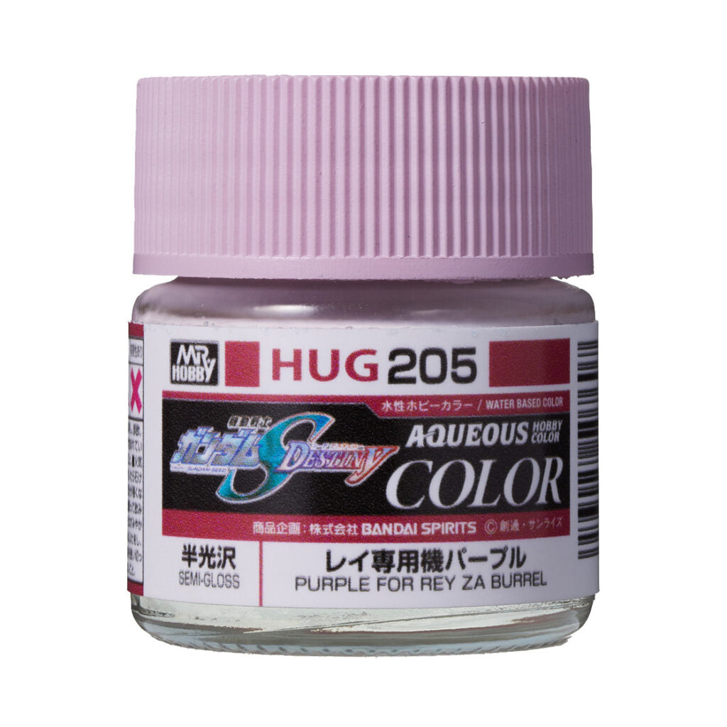 HUG205 - Aqueous Hobby Color Purple For Rey Za Burrel - GSI/水性漆 薩克勇士專用淺紫色 半光澤