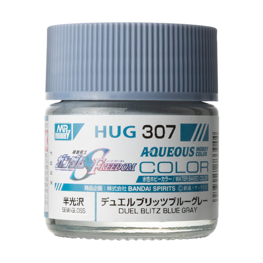 HUG307 - Aqueous Hobby Color Duel Blitz Blue Gray - GSI/水性漆 決鬥電擊鋼彈 半光澤 藍色