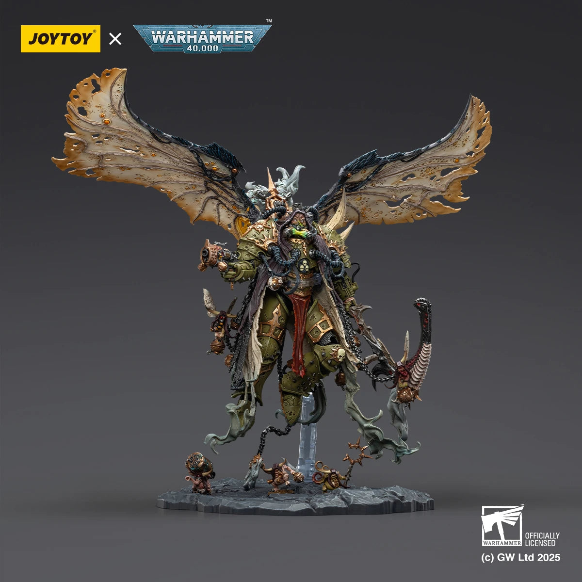Mortarion - Daemon Primarch of Nurgle with Ancient weapon ‘The Lantern' and ‘Silence' - 莫塔里安 - 納垢惡魔原體配備古代武器“提燈”和“寂靜之鐮”