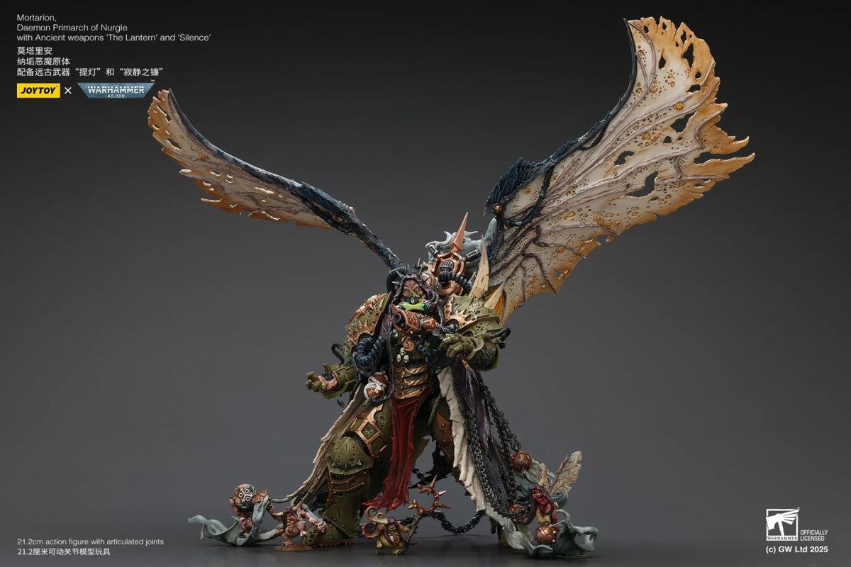 Mortarion - Daemon Primarch of Nurgle with Ancient weapon ‘The Lantern' and ‘Silence' - 莫塔里安 - 納垢惡魔原體配備古代武器“提燈”和“寂靜之鐮”