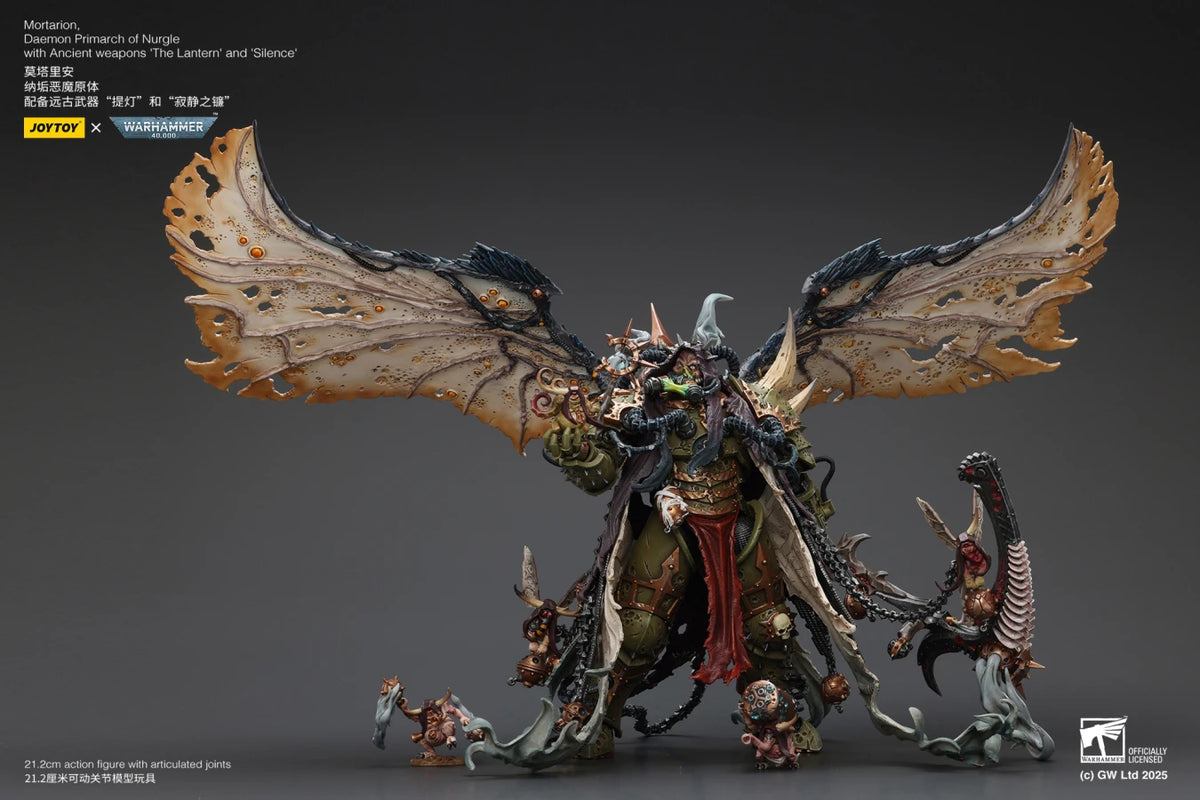 Mortarion - Daemon Primarch of Nurgle with Ancient weapon ‘The Lantern' and ‘Silence' - 莫塔里安 - 納垢惡魔原體配備古代武器“提燈”和“寂靜之鐮”