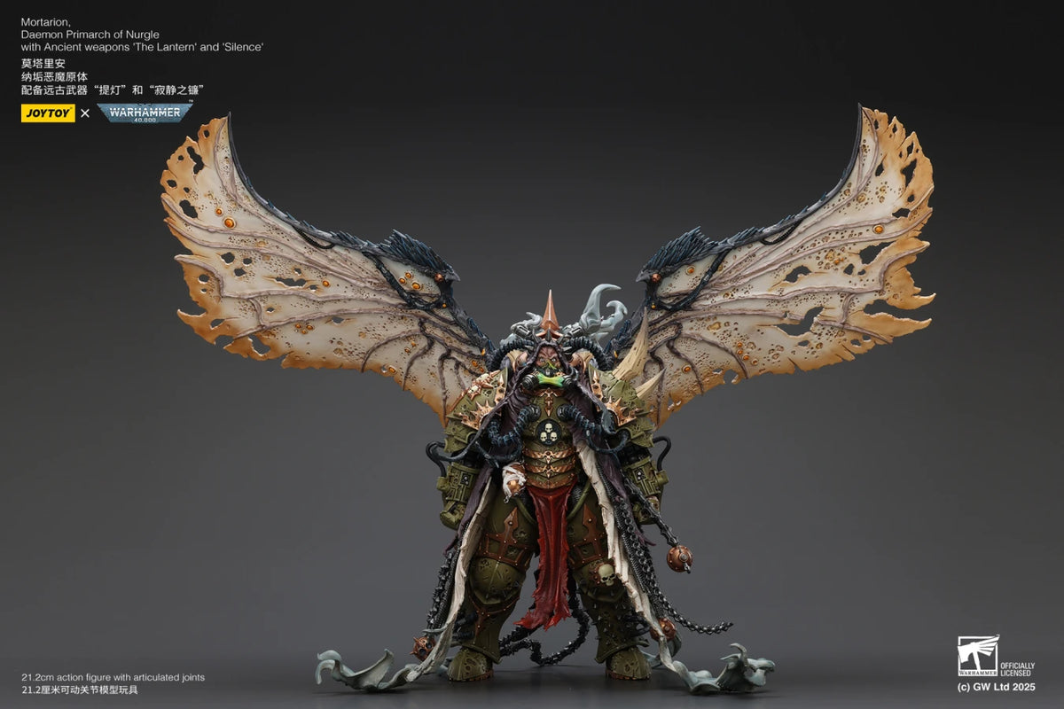 Mortarion - Daemon Primarch of Nurgle with Ancient weapon ‘The Lantern' and ‘Silence' - 莫塔里安 - 納垢惡魔原體配備古代武器“提燈”和“寂靜之鐮”