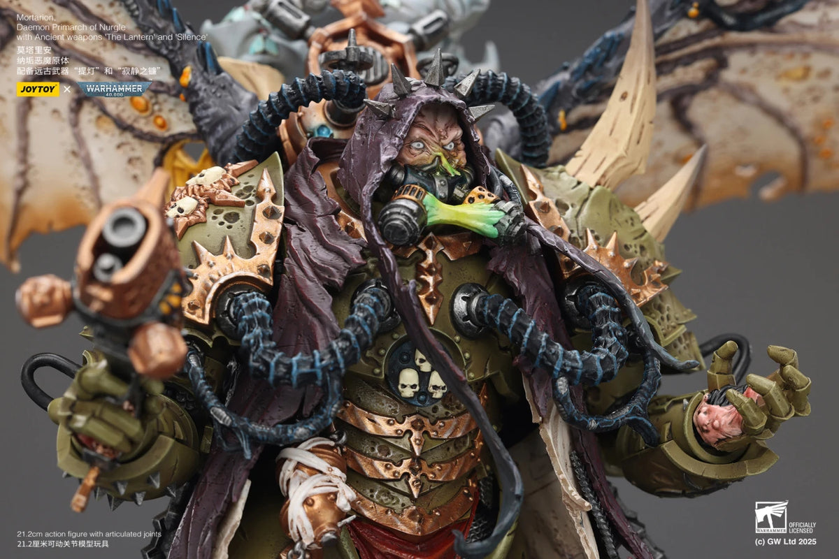 Mortarion - Daemon Primarch of Nurgle with Ancient weapon ‘The Lantern' and ‘Silence' - 莫塔里安 - 納垢惡魔原體配備古代武器“提燈”和“寂靜之鐮”