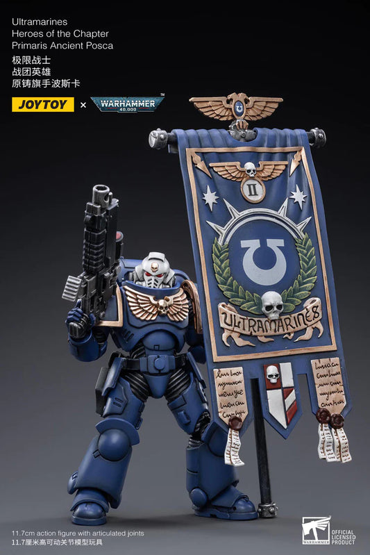JoyToy: Ultramarines: Heroes of the Chapter: Primaris Ancient Posca - 原鑄旗手波斯卡