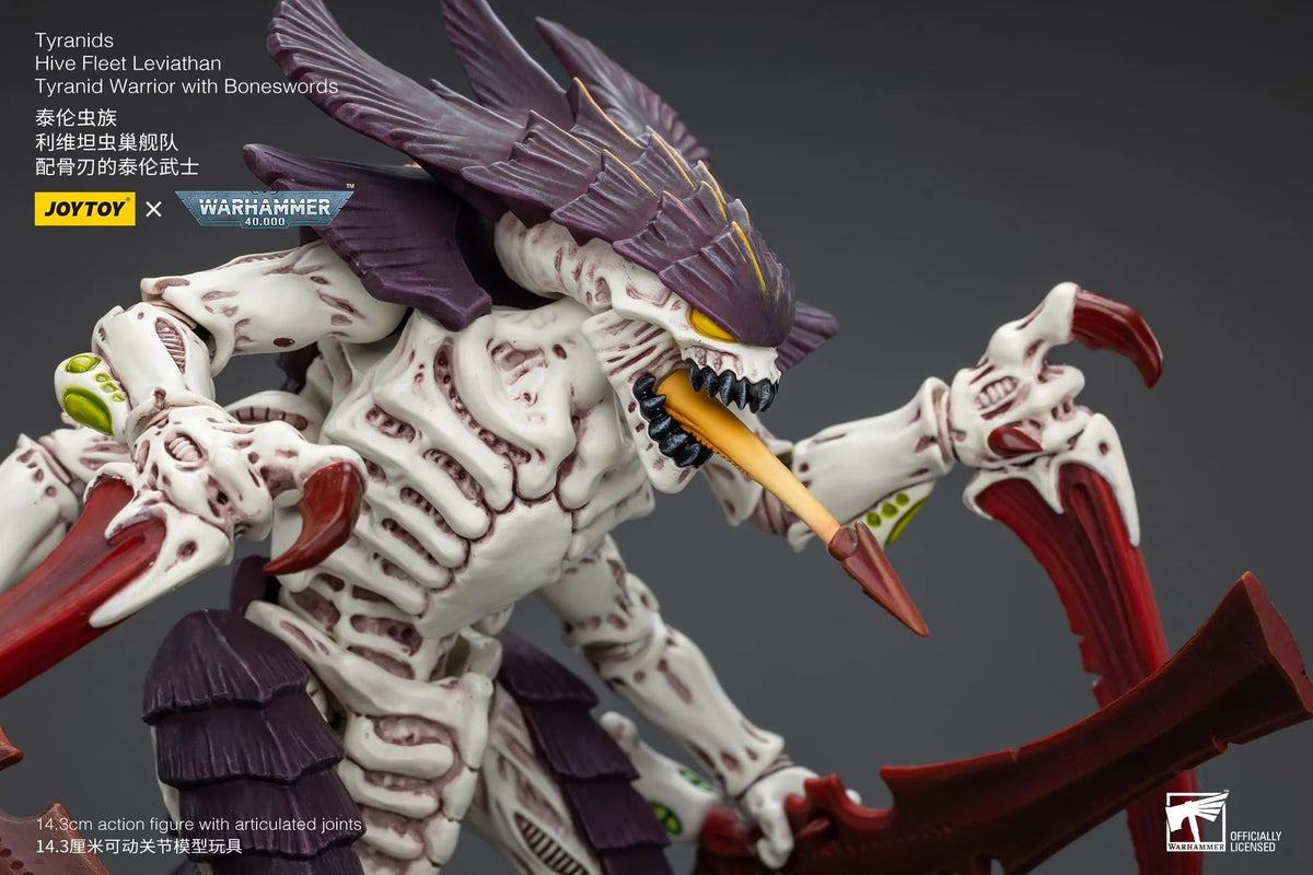 Tyranids: Hive Fleet Leviathan Tyranid Warrior with Boneswords - 泰倫虫族: 利維坦蟲巢艦隊配骨刃的泰倫武士