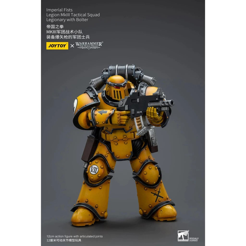 JoyToy: Imperial Fists - Legion MkIII Tactical Squad - Legionary with Bolter - 帝国之拳 - MkIII军团战术小队 - 装备爆矢枪的军团士兵