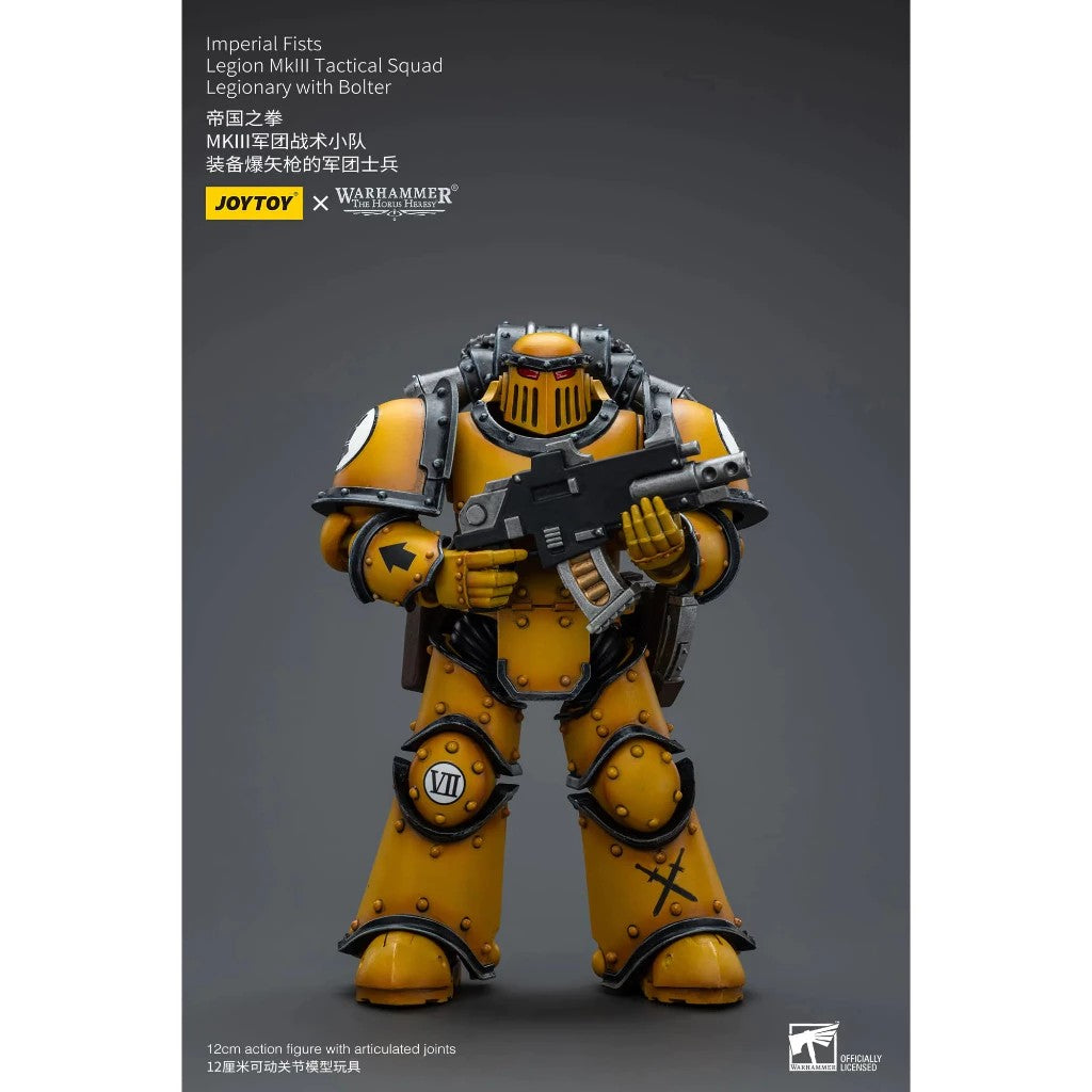 JoyToy: Imperial Fists - Legion MkIII Tactical Squad - Legionary with Bolter - 帝国之拳 - MkIII军团战术小队 - 装备爆矢枪的军团士兵