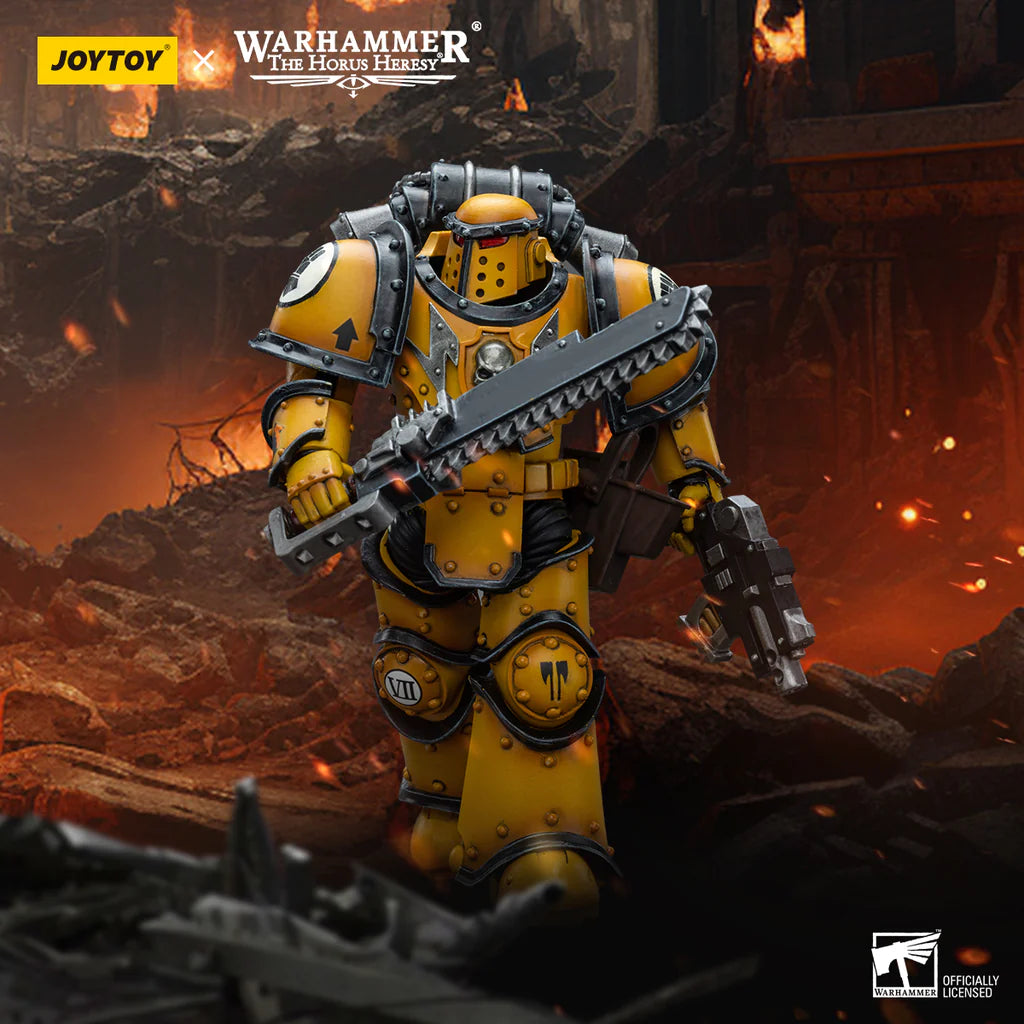 JoyToy: Imperial Fists - Legion MkIII Despoiler Squad - Legion Despoiler with Chainsword - 帝国之拳 - MkIII军团掠夺者小队 - 装备链锯剑的掠夺者军团