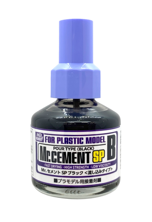 MC132 - Mr.Cement SPB (Black) - GSI/尖毛刷膠水SPB (黑)(速乾強化) 40ml