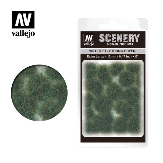 地形佈景-草簇 - Scenery - SC427 - Wild Tuft - 濃綠色草叢 Strong Green - 12 mm