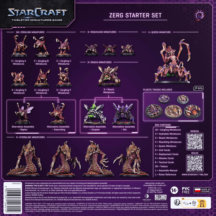 STARCRAFT® Zerg Starter Set - 星海爭霸 蟲族 起手包