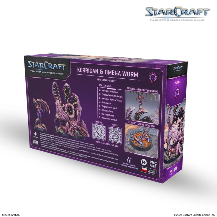 StarCraft® Kerrigan & Omega Worm - Zerg - 星海爭霸 蟲族 凱莉根 & 坑道蟲歐米茄