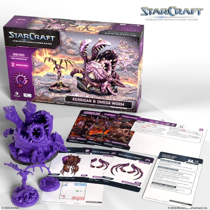 StarCraft® Kerrigan & Omega Worm - Zerg - 星海爭霸 蟲族 凱莉根 & 坑道蟲歐米茄