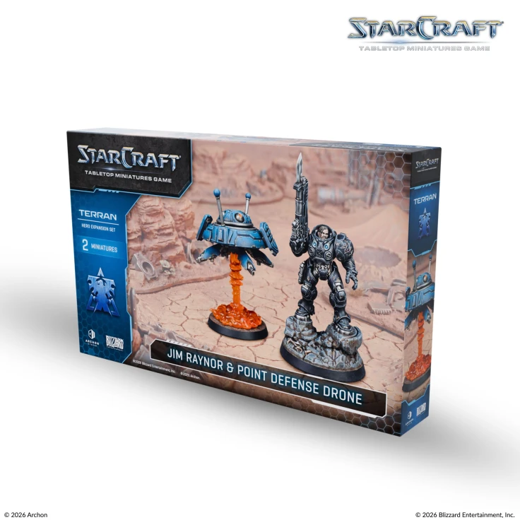 StarCraft® Jim Raynor & Point Defense Drone - Terran - 星海爭霸 人族 吉姆·雷諾 & 定點防禦無人機