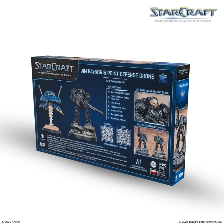 StarCraft® Jim Raynor & Point Defense Drone - Terran - 星海爭霸 人族 吉姆·雷諾 & 定點防禦無人機