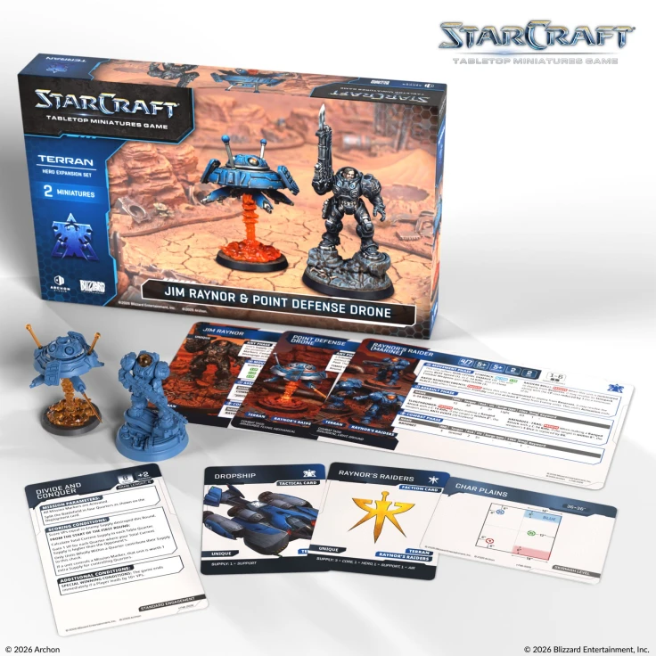 StarCraft® Jim Raynor & Point Defense Drone - Terran - 星海爭霸 人族 吉姆·雷諾 & 定點防禦無人機