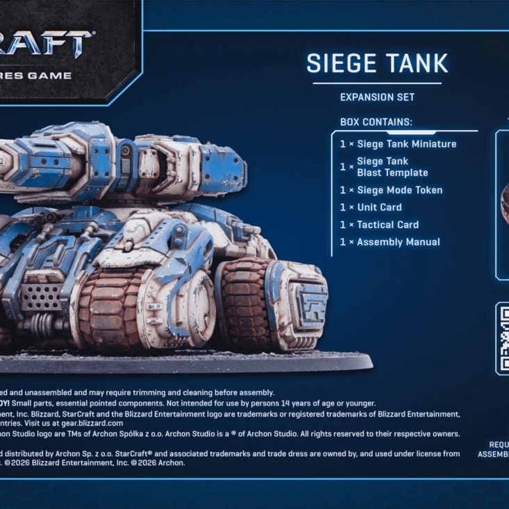 STARCRAFT® Siege Tank - Terran - Expansion Set - 星海爭霸 人族 攻城坦克 - 擴充套組