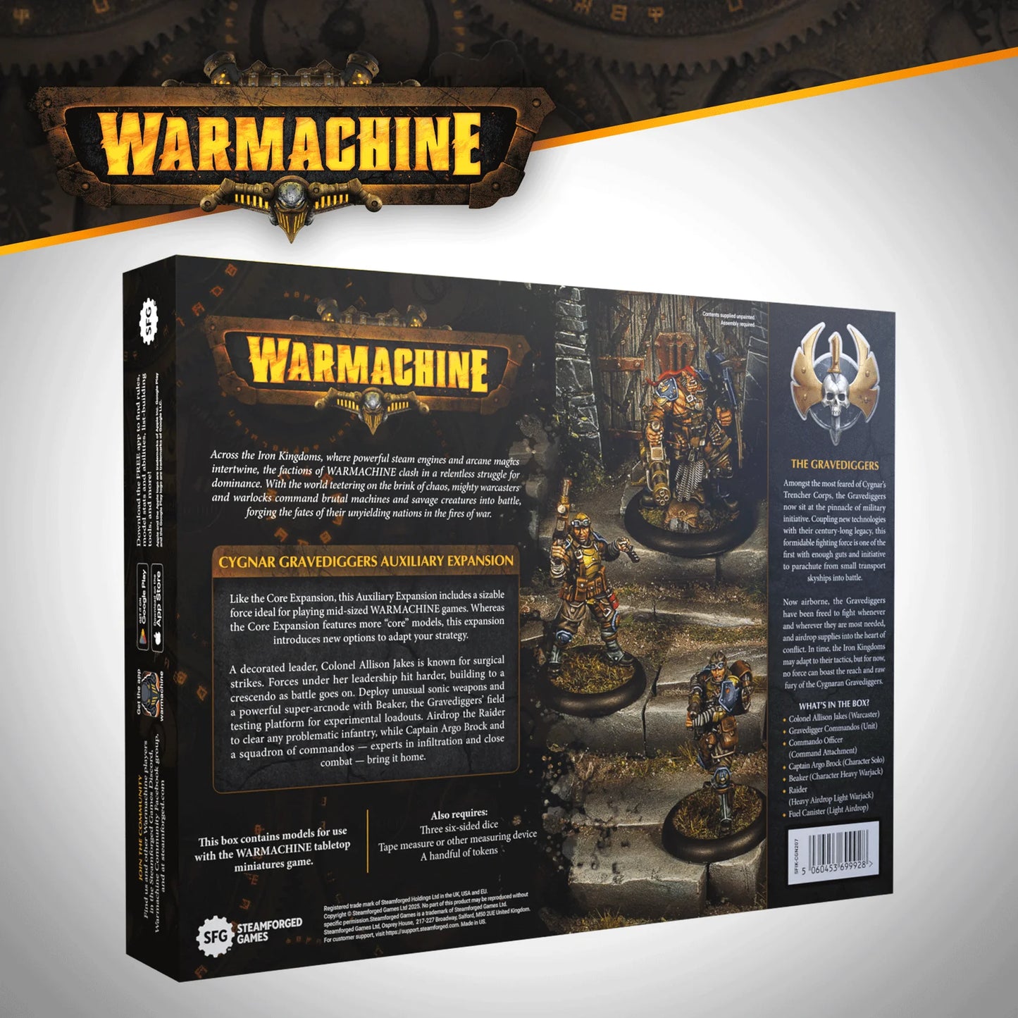 Warmachine-戰爭機甲: Cygnar Gravediggers Auxiliary Expansion