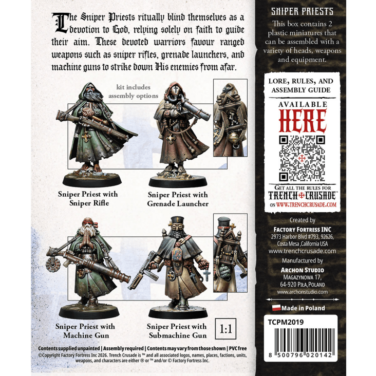 Trench Crusade: Sniper Priests - 戰壕遠征 狙擊手牧師