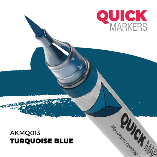 AKMQ013 - AK Quick Marker - Turquoise Blue - 綠松藍色