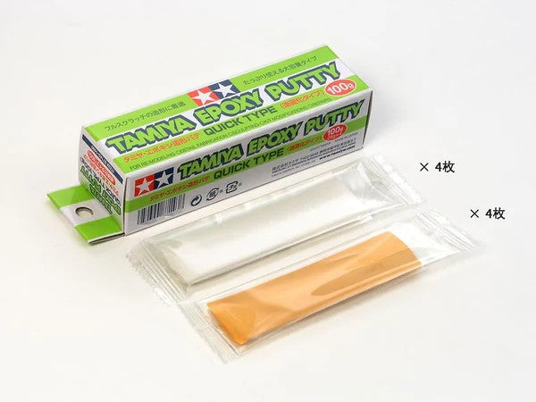 Tamiya Epoxy Putty (quick type) 87143 100g - AB速硬化造型補土