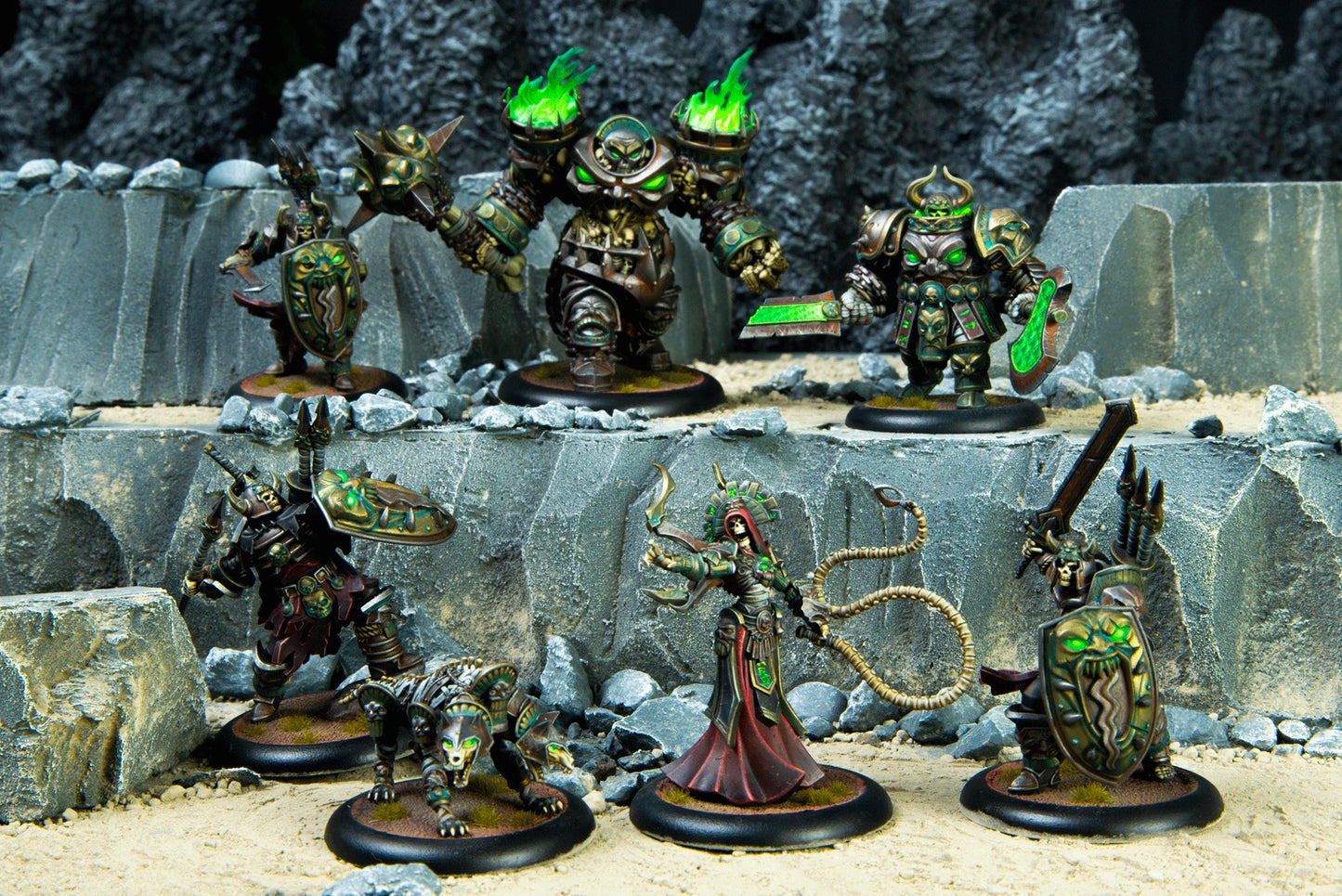Warmachine-戰爭機甲: Orgoth Graveborn Command Cadre (HIPS)