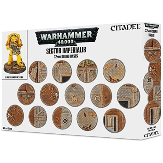 Sector Imperialis: 32mm Round Bases - 帝國市街圓底板32mm